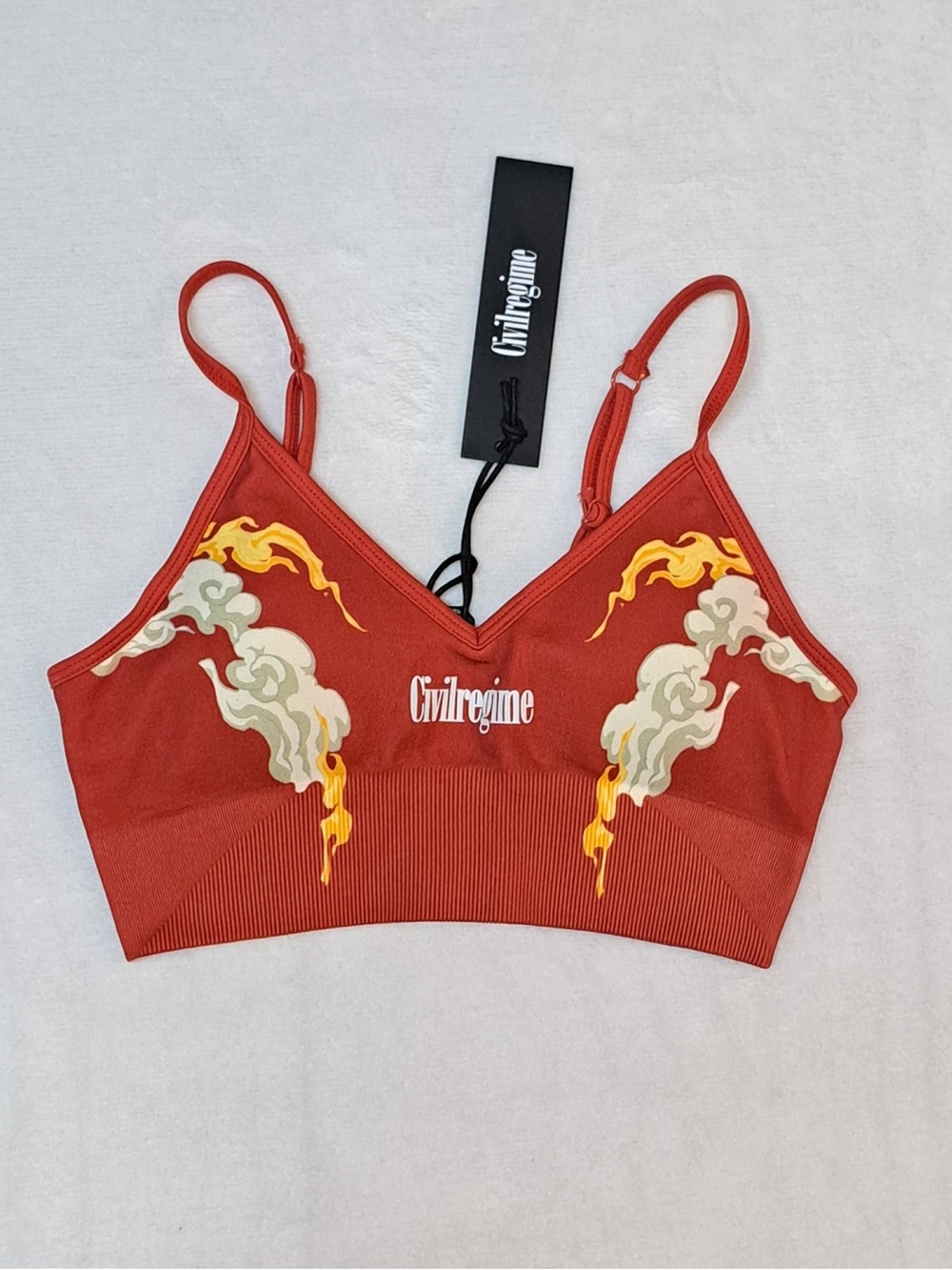 Civil Regime "In The Clouds" Seamless Padded Sports Bra - SMALL